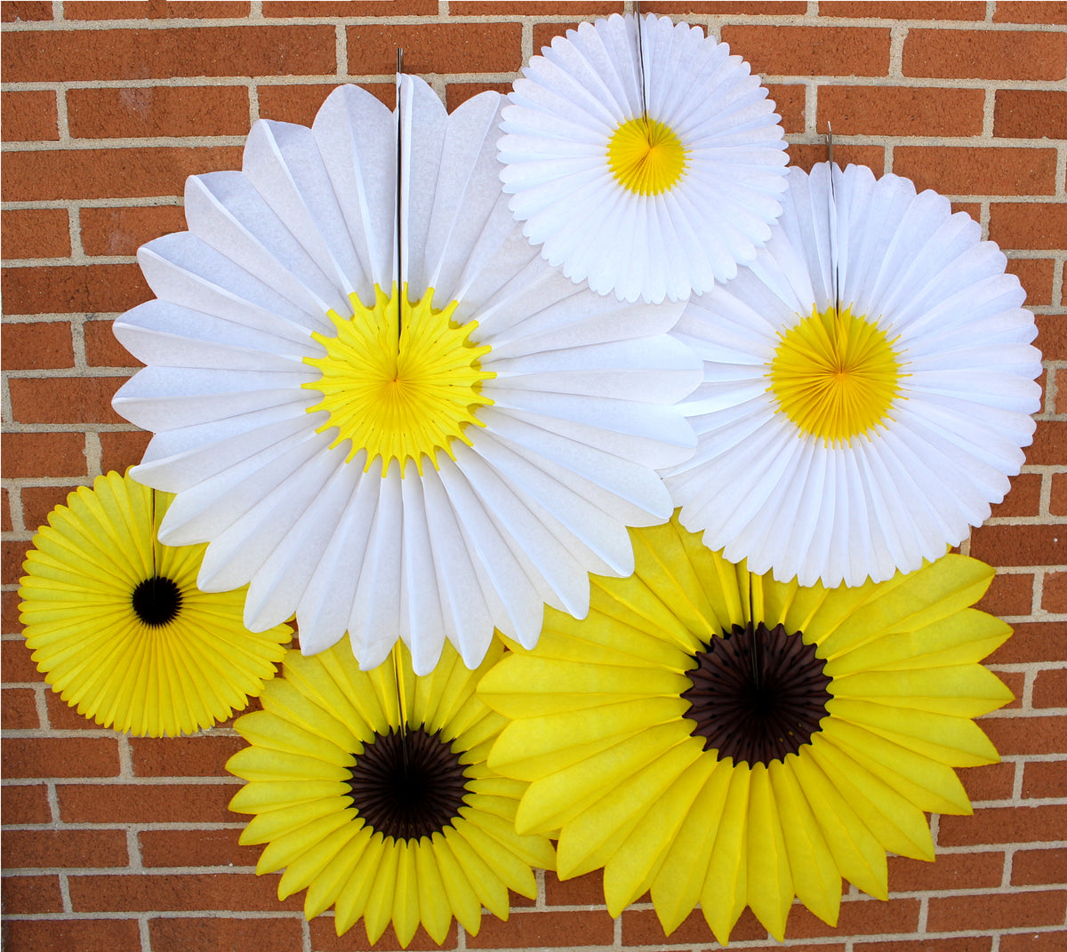 Daisy Honeycomb Wall Decorations