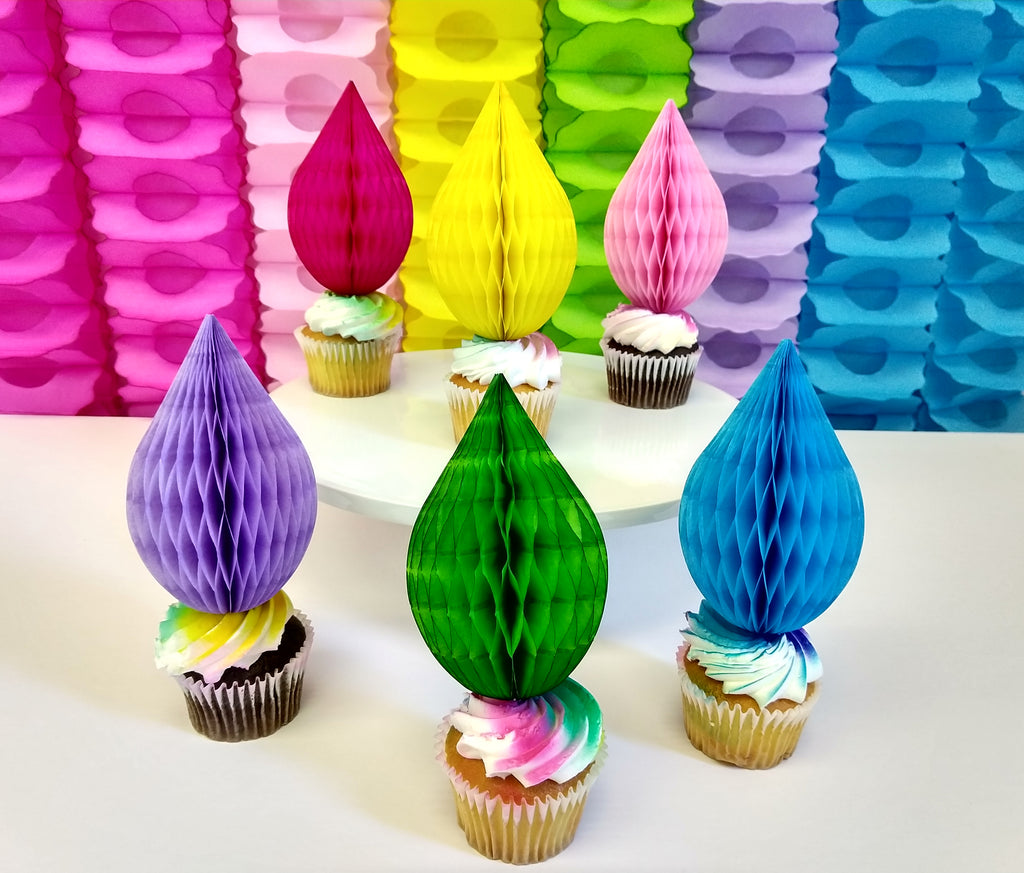 Create a Rainbow Wonderland with Honeycomb Paper Decorations