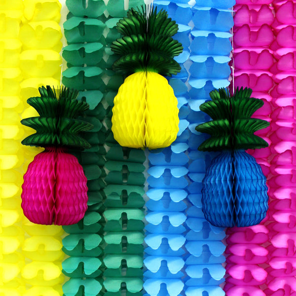 6-Piece Rainbow Themed Honeycomb Balls - MULTIPLE SIZES – Devra Party Art