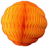 Small 8 Inch Honeycomb Scallop Ball Decoration (3-pack) - Solid Colors