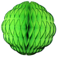 Small 8 Inch Honeycomb Scallop Ball Decoration (3-pack) - Solid Colors