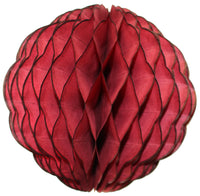 Small 8 Inch Honeycomb Scallop Ball Decoration (3-pack) - Solid Colors