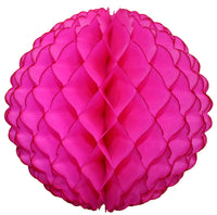 Small 8 Inch Honeycomb Scallop Ball Decoration (3-pack) - Solid Colors