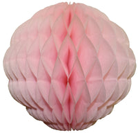 Small 8 Inch Honeycomb Scallop Ball Decoration (3-pack) - Solid Colors