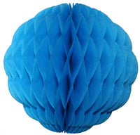 Small 8 Inch Honeycomb Scallop Ball Decoration (3-pack) - Solid Colors